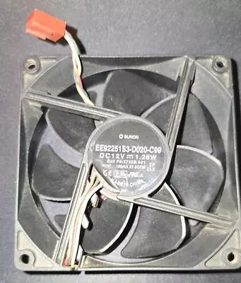 OEM Dell Sunon DC 12V 3 Pin Fan 92 x 25 X755M EE92251S3-D020-C99 - Image 1 of 2