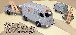 NOREV Renault 1000 Kg Boucherie 1956 Echelle 1:43 Fourgon Miniature - Gris (C360BO)