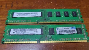 Micron (2x4GB) 8GB PC3-10600U-9-11-B1 DDR3 Desktop RAM  (MT16JTF51264AZ-1G4M1) - Picture 1 of 2