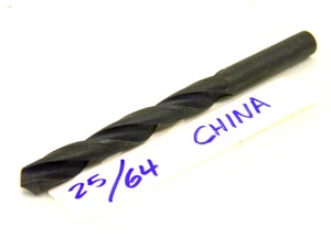NEW SURPLUS 25/64" STRAIGHT SHANK JOBBER LENGTH TWIST DRILL .3906" CHINA - Picture 1 of 1