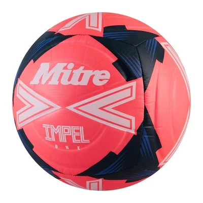 Mitre Impel One Fußball - Größe 4 Trainingsball Alter 9-14 pink - Rasen Astro MwSt
