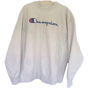 2000's Champion Original Reverse Weave Cotton/Poly Applique Sweatshirt XL - Picture 1 of 7