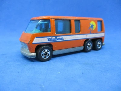 Hot Wheels Blackwall 1977 GMC Motorhome Camper West Palm Beach Orange Camper - Image 1 of 4