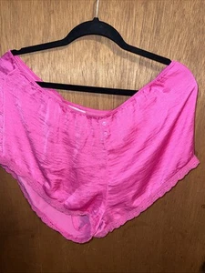 Love By Gap Womens Satin Sleep Lounge Pajama Shorts Pink Size XL - Picture 1 of 2