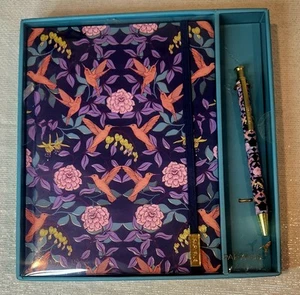 ๐๐ฉท New Papyrus Journal & Pen Set Floral Bird - New in Box - Picture 1 of 7