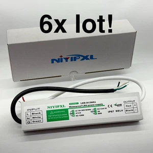 *6x Lot* LED Driver Transformers Waterproof 12V Power Supply IP67 60W Each NEW! - Picture 1 of 15