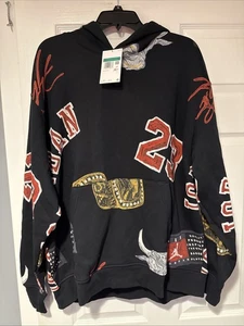 JORDAN ESSENTIAL AOP FLEECE PULLOVER HOODIE HERREN GR. XL FN4545 O10 NEU MIT ETIKETT - Bild 1 von 11