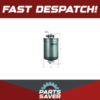 Filtro de combustible compatible con SEAT CORDOBA 6K 1.9D 96 a 02 Mahle 6N0127401 6N0127401A Nuevo Foto 1 de 4