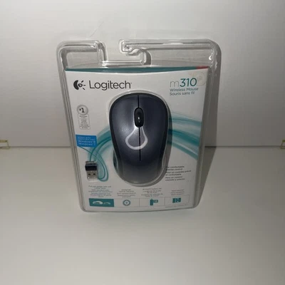 Logitech M310 Silver Wireless Mouse, 2.4 GHz Connectivity, Ambidextrous Design - Image 1 of 3