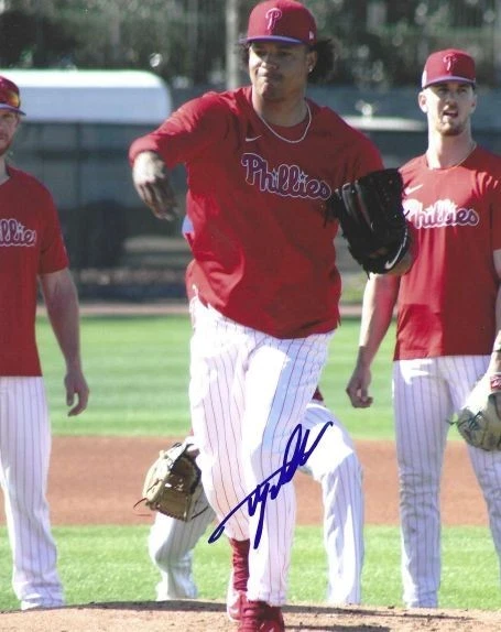 Foto autografiada firmada de 8x10 TAIJUAN WALKER Philadelphia Phillies - certificado de autenticidad Foto 1 de 1