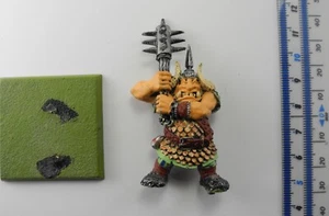 OGRE con 2 mani mazza metallo orchi Ogor esercito dipinto Warhammer Cittadella anni 90 PD2 - Foto 1 di 2