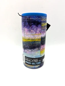 Cantini Can cooler - For 12 Oz Slim Cans - Purple Blue Yellow - Vacuum Insulated - Picture 1 of 3