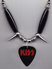 Black/Red Guitar Pick Necklace Kiss