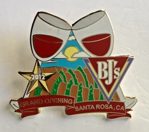 BJS RESTAURANT Employee GRAND OPENING SANTA ROSA CA 2012 LAPEL ENAMEL PIN - Picture 1 of 3