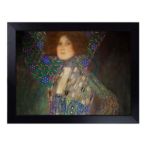 Gustav Klimt Portrait Of Emily Floge Lap Tray Cushioned Bean Bag Padded Dinner - Picture 1 of 4