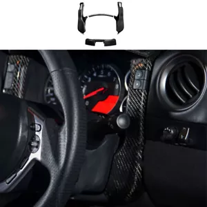 For Nissan GTR R35 2009-2016 Dry Carbon Fiber Interior Dashboard Side Panel Trim - Picture 1 of 8