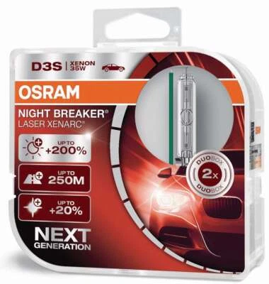 Osram D3S 12/24V 35W PK32D-5 XENARC Night Breaker Laser +200% 2 Pcs. - Image 1 of 4
