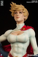 Power girl statue exclusive sideshow premium format sideshow