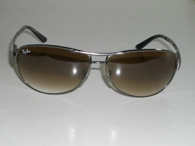 RAY-BAN RB3342 004/51 60-12mm 2N TOP BROWN TONE GRADIENT WARRIOR WRAP SUNGLASSES - Image 1 of 4