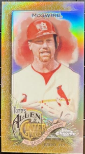2022 Topps Allen & Ginter #102 Mark McGwire Mini GOLD Refractor 45/50 Cardinals - Picture 1 of 3