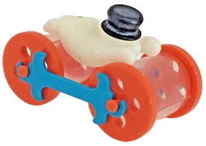 Jouet Kinder France - Snowman Bonhomme de Neige sur Roues C72 BPZ - 2004 - Imagen 1 de 4