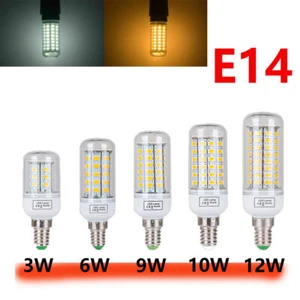 E14 LED Bulb 3W 6W 9W 12W 10W Cool / Warm White Corn Light Bulbs 240V Screw Cap - Picture 1 of 13