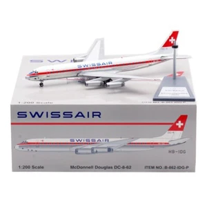1:200 B-Models Diecast Aircraft Model SWISSAIR DC-8-62 JET Model HB-IDG - Picture 1 of 10