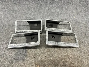 2007-2014 Lincoln Navigator Interior Door Handle Trim Bezel Full Set W Screws OE - Picture 1 of 11