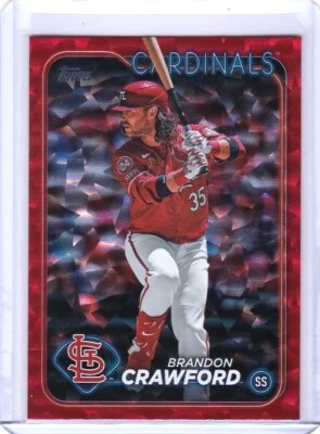 Brandon Crawford 005/199 RED FOIL COLOR MATCH 2024 Topps Update #US31 - Image 1 of 4