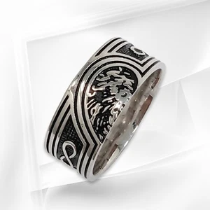 Sterling Silver Men's Ring *Infinity Band Ring *Genuine 925 Sterling Silver - Picture 1 of 4