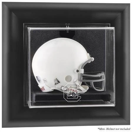 South Carolina Gamecocks Black Framed Wall-Mountable Mini Helmet Display Case Cover