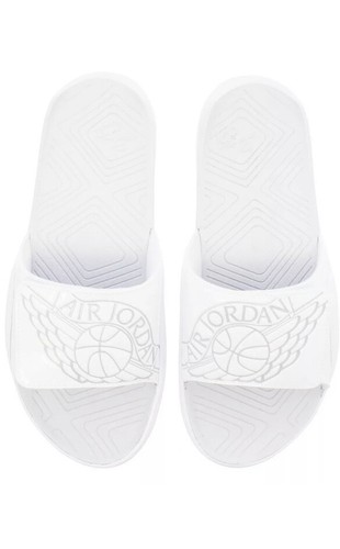 NIKE AIR JORDAN HYDRO 7 TAGLIA 8 BIANCO PURO PLATINO AA2517100 NUOVO