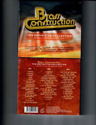 BRASS CONSTRUCTION -DON'T STOP KEEP ON (3CD 2025) NEW *43 TRACKS* - Image 1 of 3