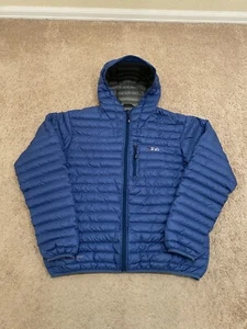 Rab Herren Microlight Alpine Down Pertex Blue Puffer Hooded Coat Jacke Gr. XL - Bild 1 von 7
