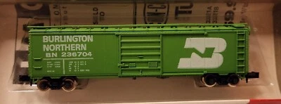 Con-Cor N Scale 50' Panel Box Car Burlington #236704 - Image 1 of 4