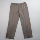 Zanella Mens Devon Dress Pants Size 36 Beige Wool Made in Italy 28" Inseam