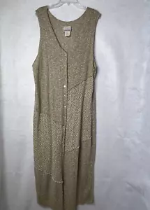 Adrian Jordan Sweater Dress 26 Plus Women's Sleeveless Button Up Layer - Picture 1 of 11