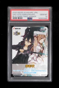 PSA 10 Weiss Schwarz SAO 10th Anniv. Japanese Release TNMT. Winner Promo 2020 - Picture 1 of 2