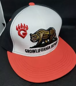 Growlifornia Republic Snapback hat Cap Bear Embroidered Fresno Grizzlies - Picture 1 of 5