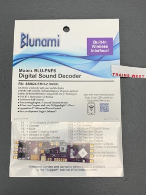 SoundTraxx Blunami BLU-PNP8 DCC Decoder 885624 EMD-2 Diesel - Image 1 of 4