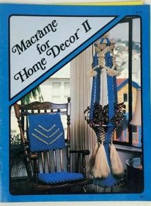 Taurus Macrame Pattern Book Leaflet #907 Macrame for Home Decor II - Picture 1 of 2