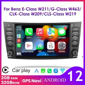 Radio estéreo CarPlay Android12 para Mercedes Benz E-W211 E320 E500 E350 CLS-W219 - Imagen 1 de 24