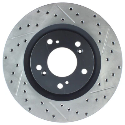 Rotor de freio dianteiro esquerdo perfurado StopTech 127.40048L para 00-09 Honda S2000 - Imagem 1 de 4