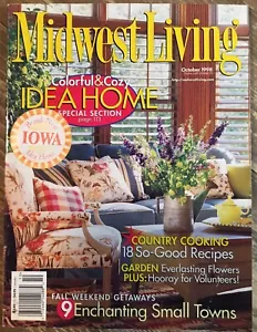 Midwest Living Magazine October 1998 Fall Weekend Getaways - Country Cooking - Picture 1 of 3