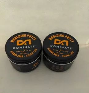 2x Dominate Moulding Hair Putty 100g Extreme Strong Natural Look Made In NZ - Picture 1 of 4