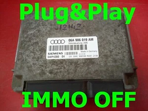 IMMO OFF / Plug&Play AUDI A3 8L 1.6 8V ECU 06A906019AM /FastCourier - Imagen 1 de 1