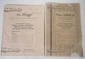 The HINGE Magazine Theological Dialogue for the Moravian Church 2010/2011 Lot - Picture 1 of 6