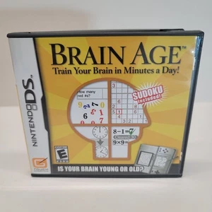 Brain Age (Nintendo DS, 2006) Tested CIB Complete w Manual Retro Puzzle Game - Picture 1 of 5