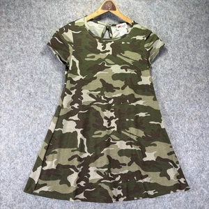 Poof! Girls Camo T-Shirt Dress Size L 14-16 Camouflage Youth skater Made in USA - Picture 1 of 10