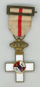 Spain España, Militar merit order cross white distin. Alfonso XIII - Picture 1 of 2